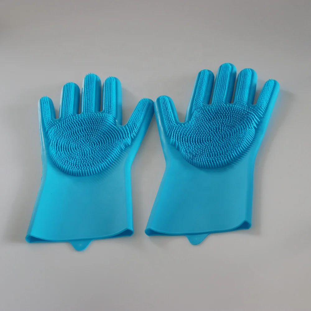 
Heat Resistant Dish Wash Silicone Household Rubber Gloves 