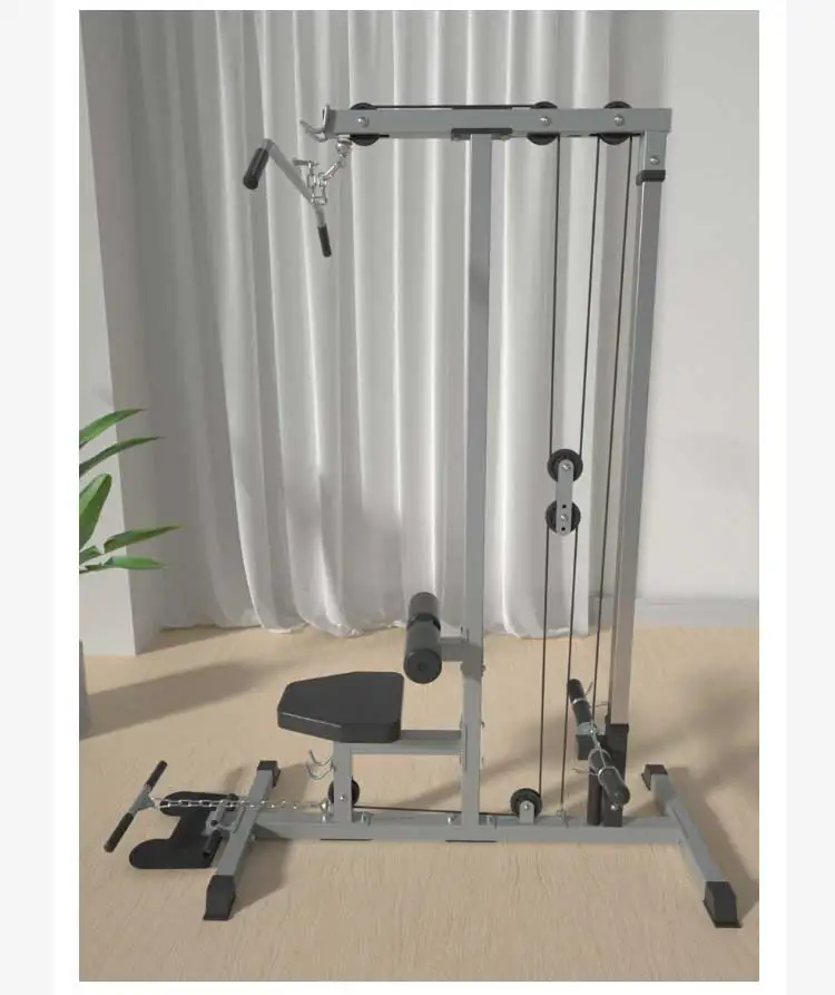 LAT Pulldown Bar Attachment for Gym Cable Machine 360 Rotating T-bar Full Wrapped EVA Sponge Non-slip Handle