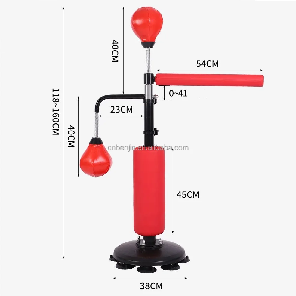 MMA Training Boxing Tool Punching Bag with Stand Boxing Bag for Adult and Teens Height Adjustable Speed Bag