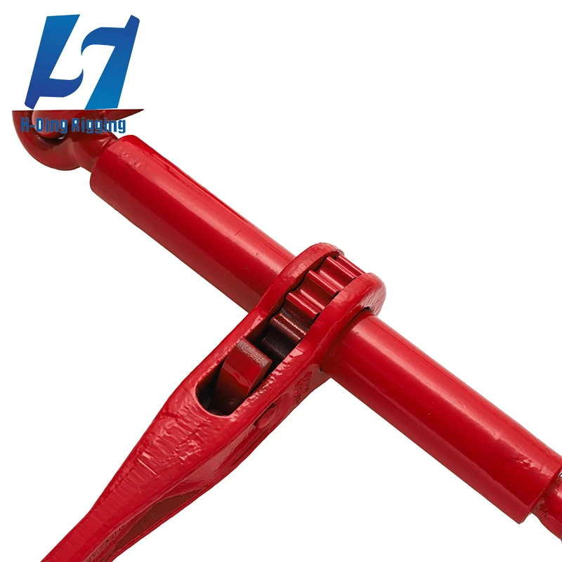 Wholesale high quality rigging hardware products forged carbon alloy ratchet load binder with hooks G70 ratchet tie down straps
