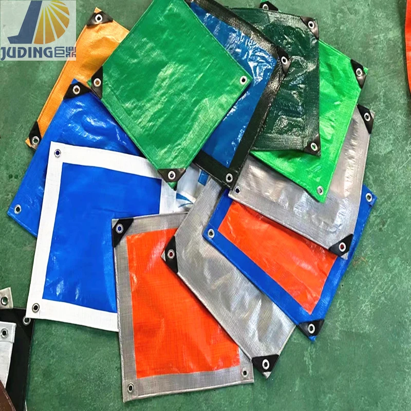 PE Laminated Tarpaulin with label card packing