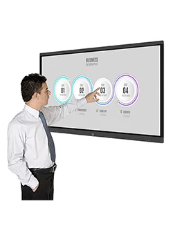 OEM ODM 75 inch lcd panel electronic interactive whiteboard Display wholesale for professional meetings education with stand