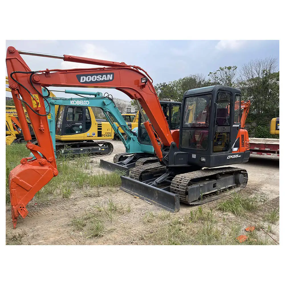 6ton doosan excavator DX55-9 Original Korea used digger excavator for sale