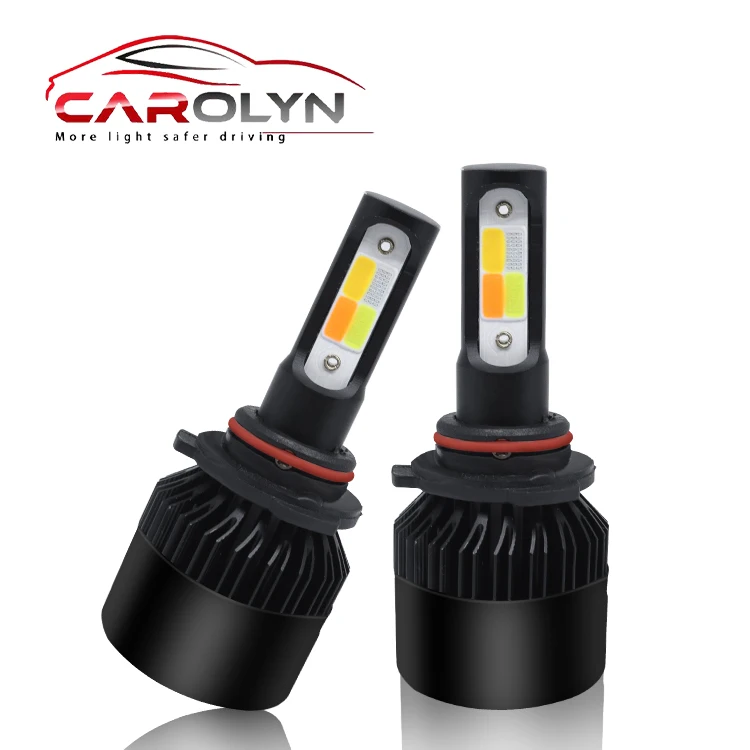 Hot Selling Carolyn Led H7 S2 Four Color Flash Led Headlight Bulb H7 H8 H11 9005 Hb3 9006 Auto Head Lamp 12v 24v Led H7 for car