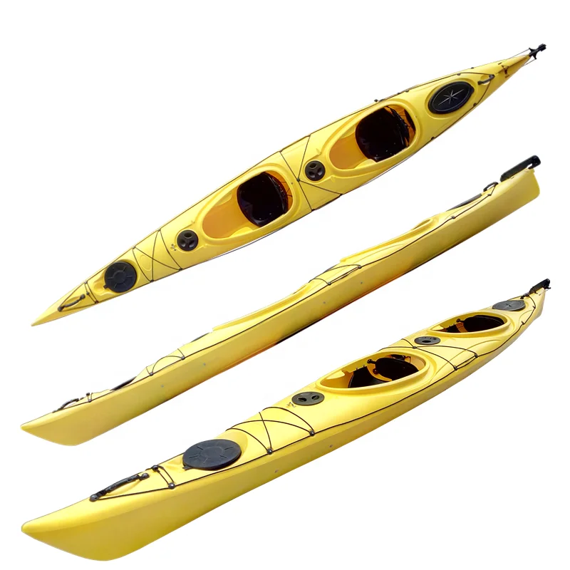 17 Foot Compass Sit in Fishing Kayak 2 Person Paddle Predator Ocean Canoe Kayak