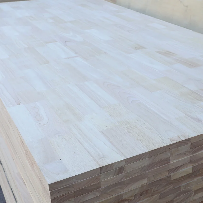 Rubber Wood finger plate 15-20mm imported Indonesian rubber wood tooth plate AA class wardrobe back plate