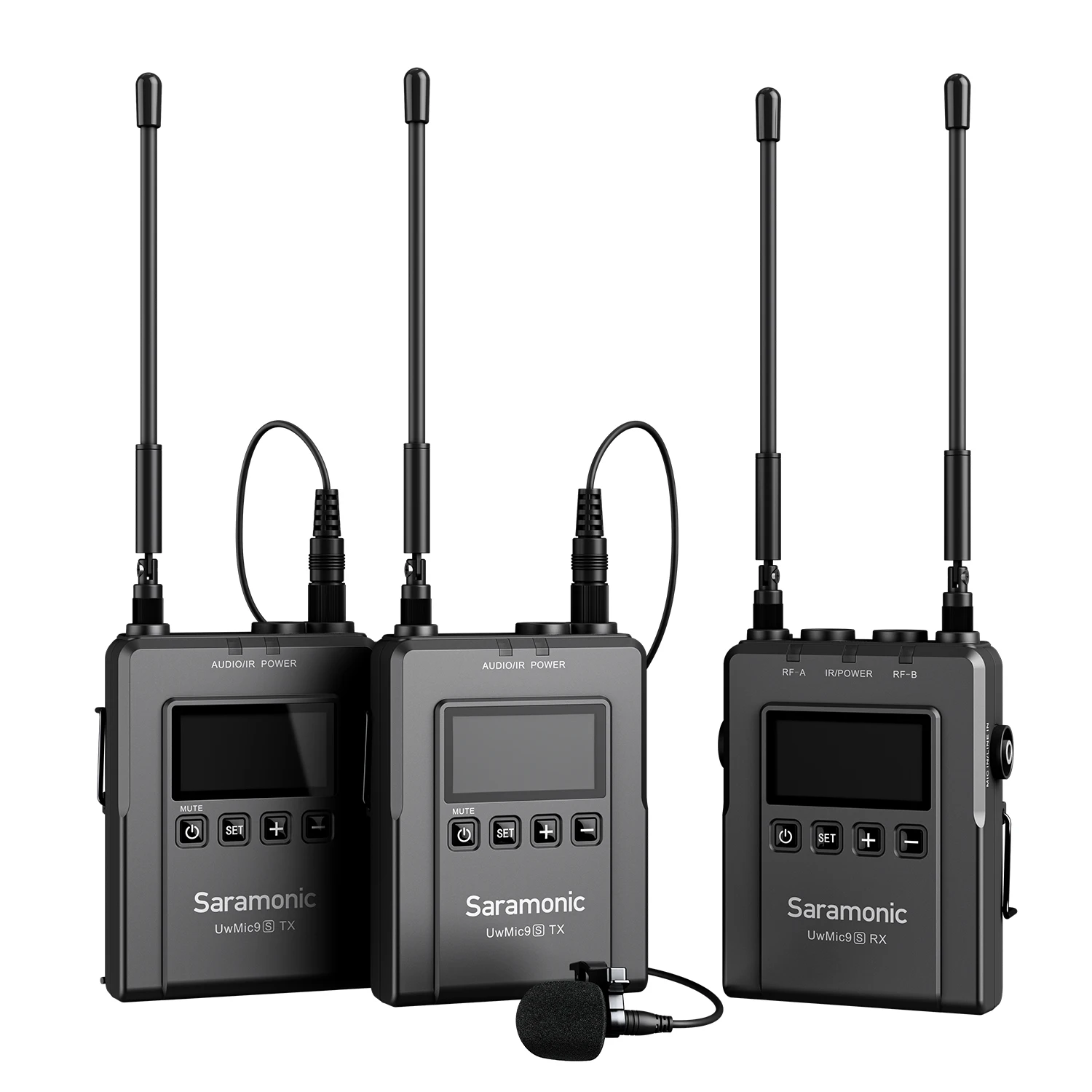 Профессиональный петличный микрофон Saramonic Uwmic9S Kit1/2, беспроводной микрофон для цифровой зеркальной камеры, видеокамеры, интервью, youtuber