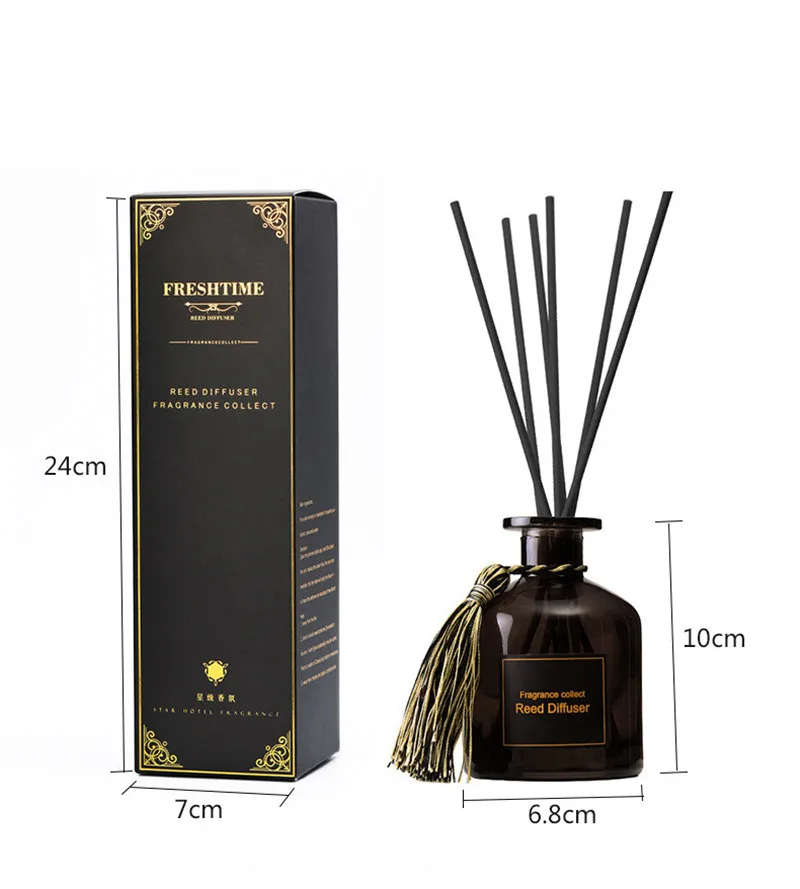 Wholesale 50ml 100ml 150ml 250ml reed diffusion bottle custom logo and glass bottle color