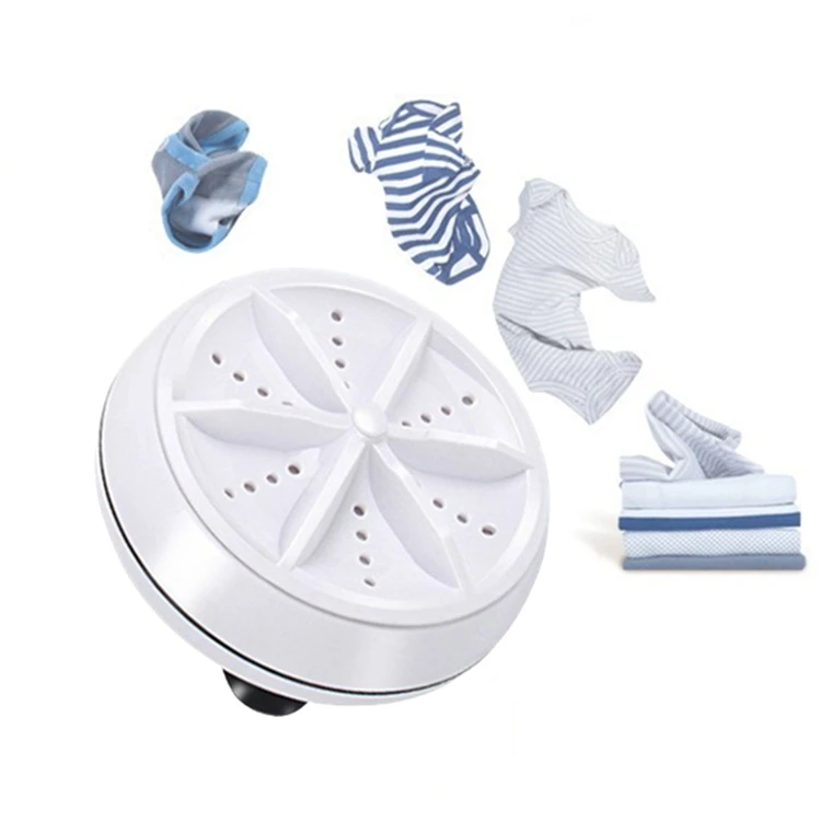 Portable ultrasonic cleansing machine mini turbo washing machine underwear socks dress clothes mini laundry washing machine