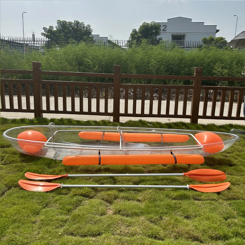 Factory Wholesale Invisible Invisible Canoe PC Transparent Boat kayak Water multiplayer transparent boat