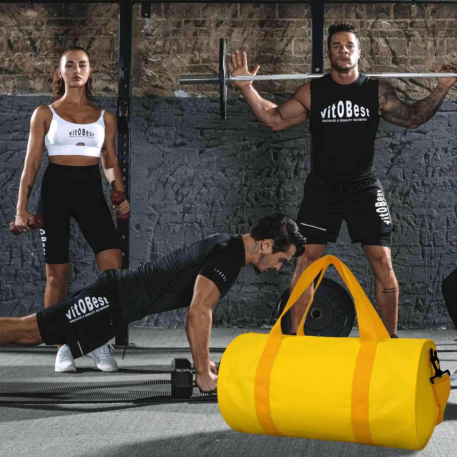 Wholesale Custom promotional duffle bags plain sports gym Travel Duffle Bag for women mens