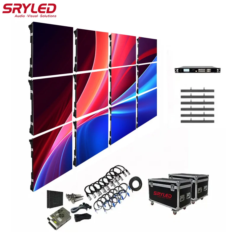 SRYLED LED Video Wall System P2 P2.5 P2.6 P2.9 P3.91mm Rental Indoor LED Screen Event Stage Outdoor LED Display Panel