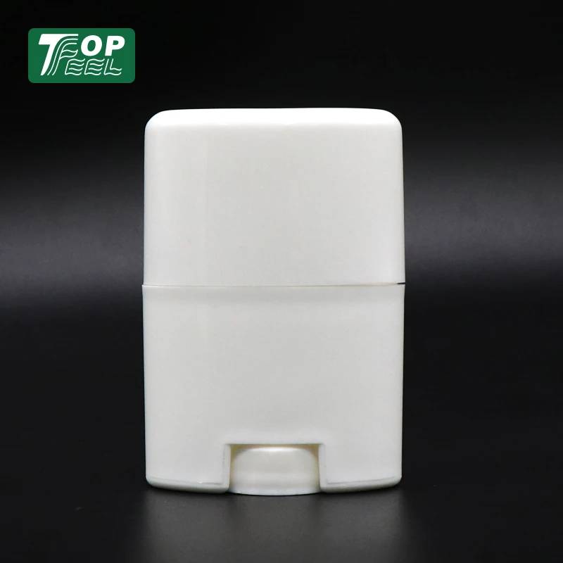 15ml 40ml 50ml Eco friendly Oval Shape Empty Plastic PP White Deodorant Stick Container