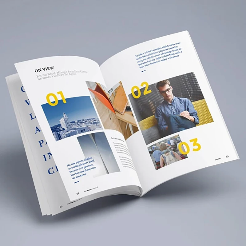 Free Samples Cheap Cost Full Color Customized Modern Living Magazine Printing Company