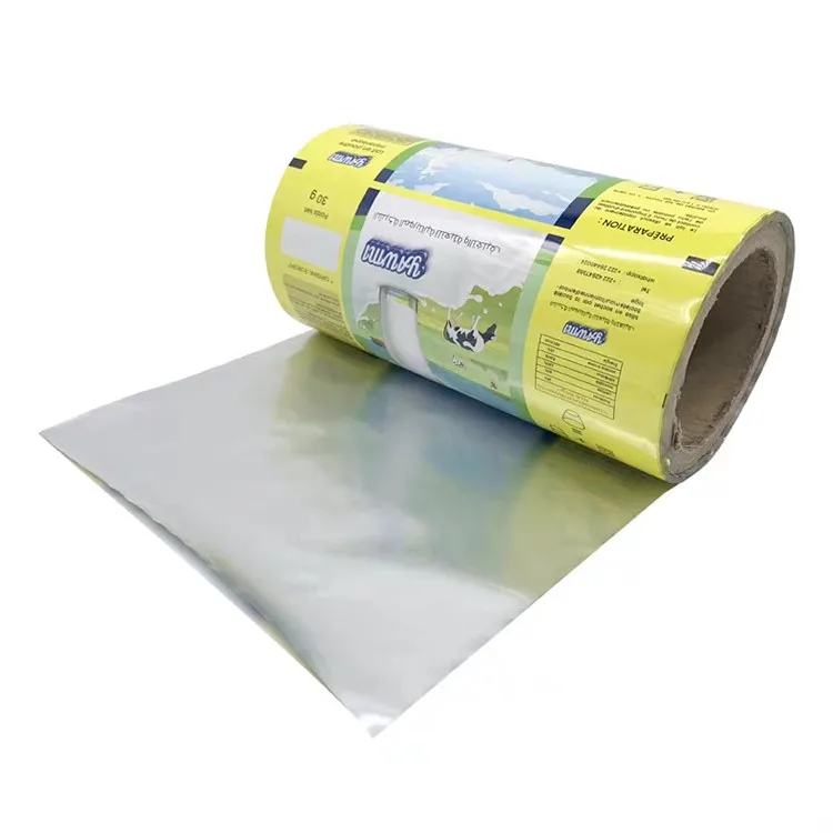 Heat Sealing Film Aluminum Plastic Flexible Food Grade Packaging Film Roll Laminated Plastic Film Packaging For Candy Chocolate