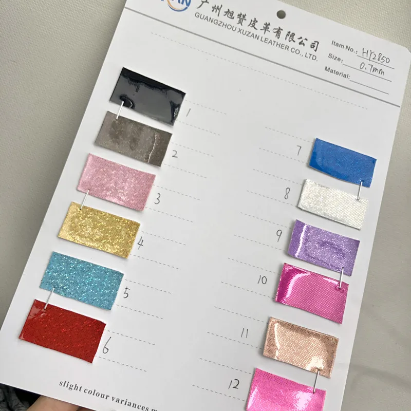 New fashion Sparkling glitter 0.7mm PU leather for bag and shoes and  DIY handcraft covers