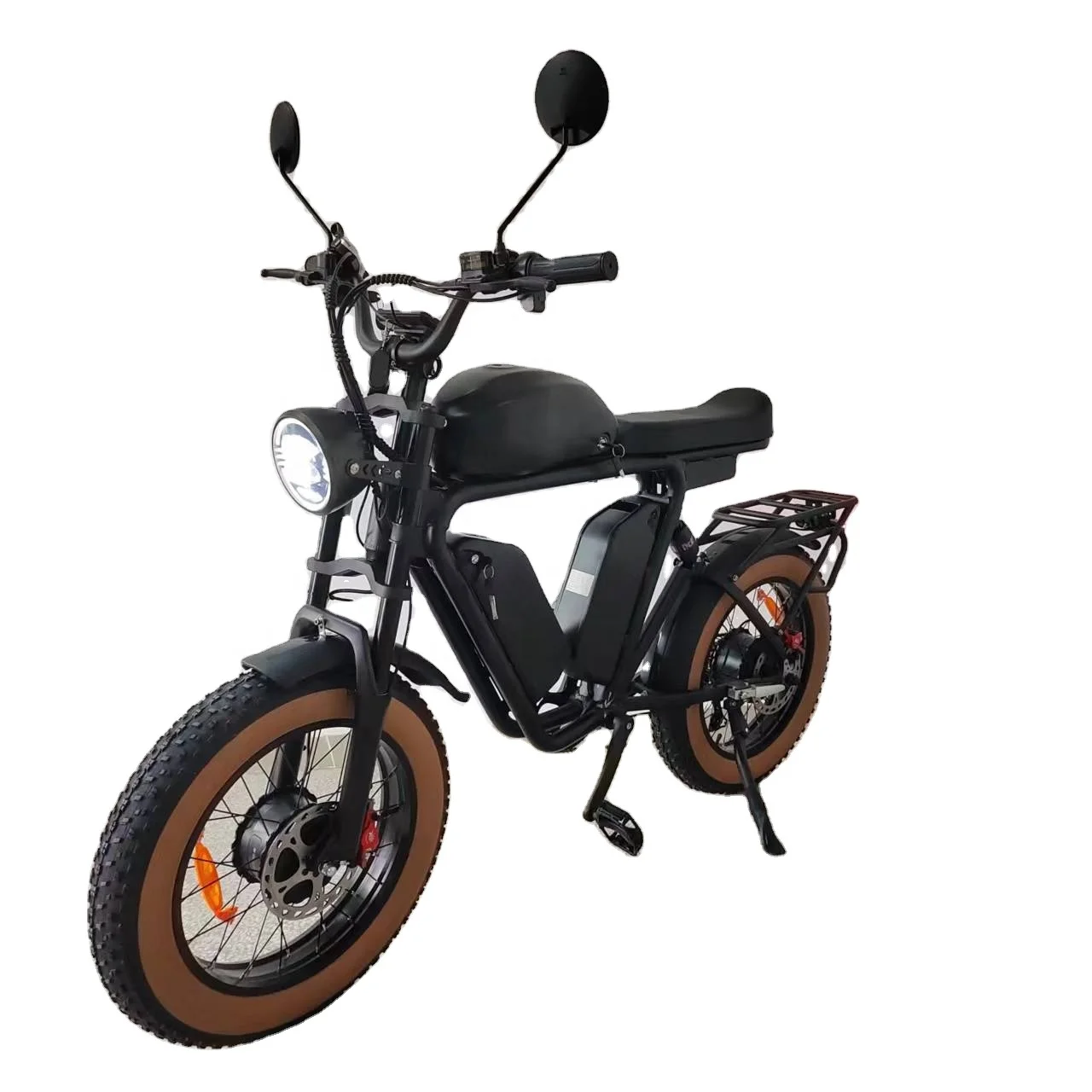 48V Ebike Dual Motor 2000W Triple Battery 70Ah Oil brake Full suspension Long Range  Fast Electric Bicycle Wholesale
