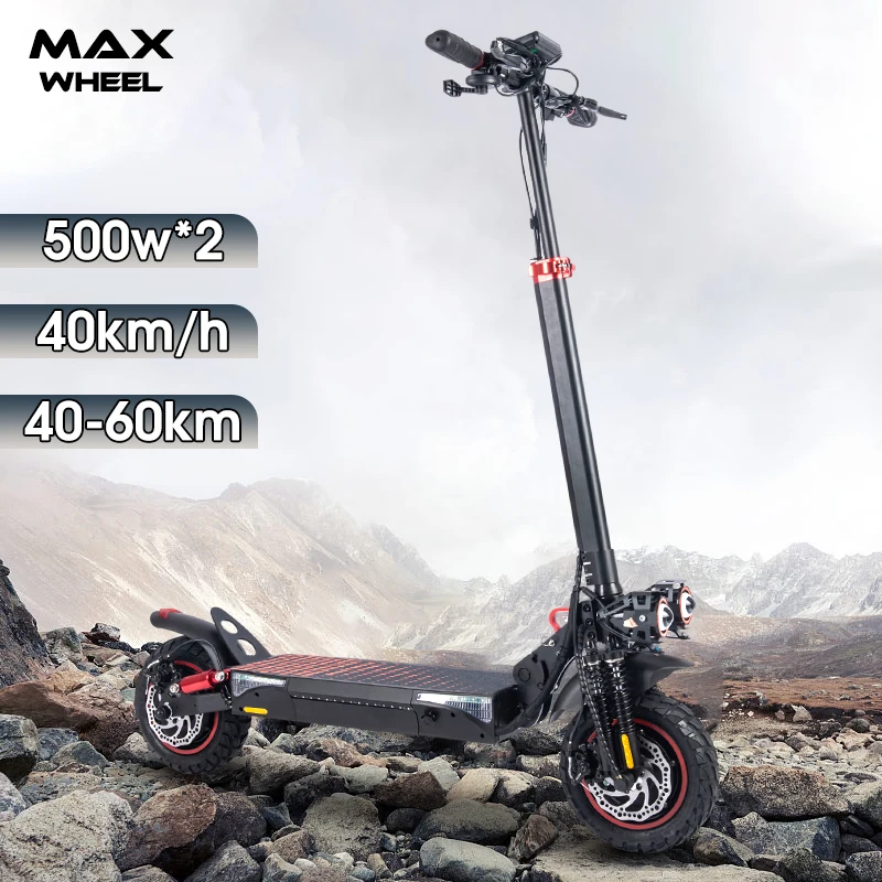 CHINA FACTORY  T4 DUAL MOTOR CHEAP ADULT ELECTRO SCOOTER FOLDABLE E ROLLER MOBILITY E-SCOOTER