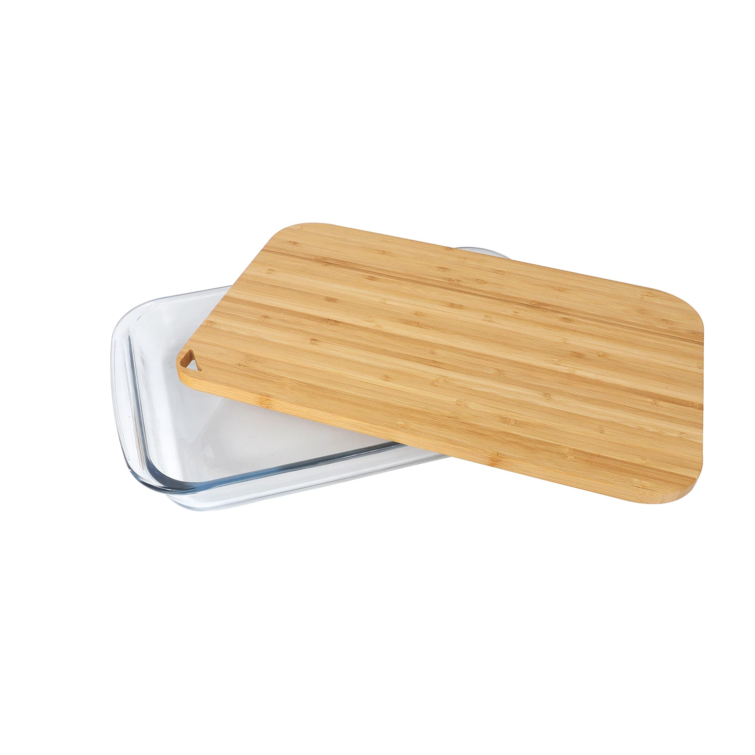 New design baklava tray tempered Glass baking dish with lid safety glass bakeware for kids