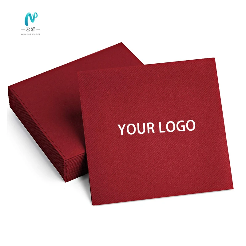 personalized beverage lunch dinner napkins compact fold napkin cocktail airlaid napkins design for wedding