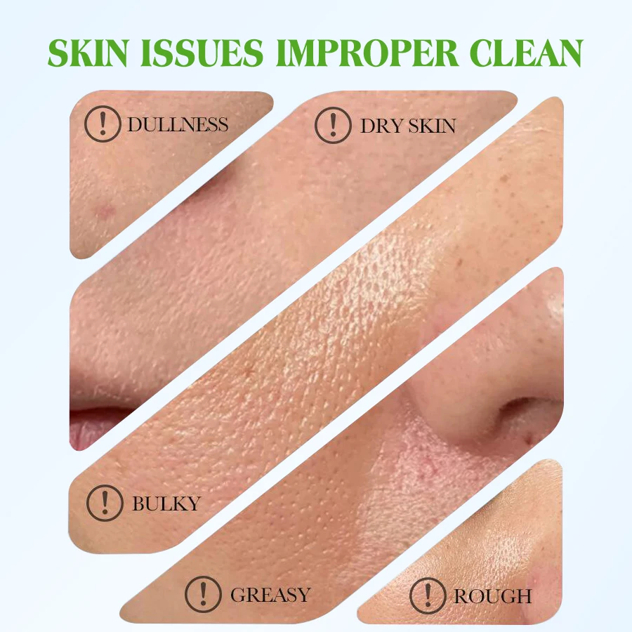 Hot Selling Dear She Natural Plant Green Tea Foam Cleanser Makeup Remover Deep Cleansing Oil-control Face Wash Moisturizing Skin