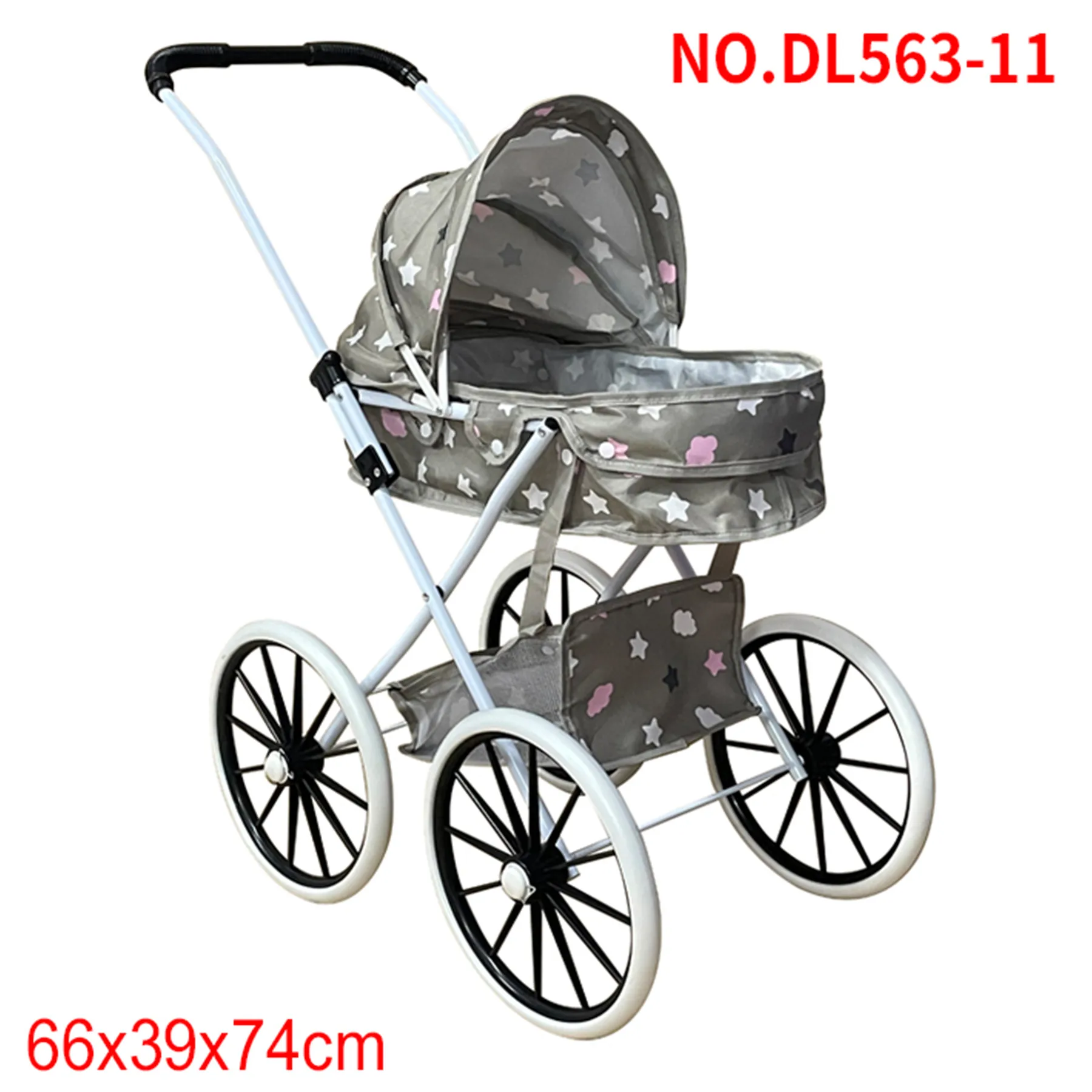 Pretend Play Toys Interactive Toys Shantou Chenghai Toy Factorytoy Foldable Baby Doll Stroller Pink Unisex Kids Gift Innovation