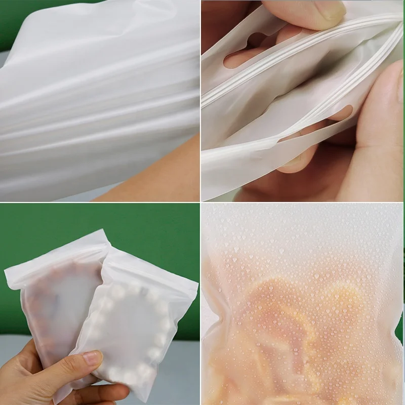 custom logo 100% biodegradable PLA waterproof zip lock bags ziplock bags compostable zipper bone bag for food