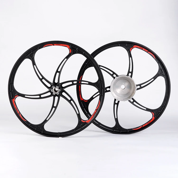 26 inch magnesium alloy geared electric bicycle motor 48V 500W