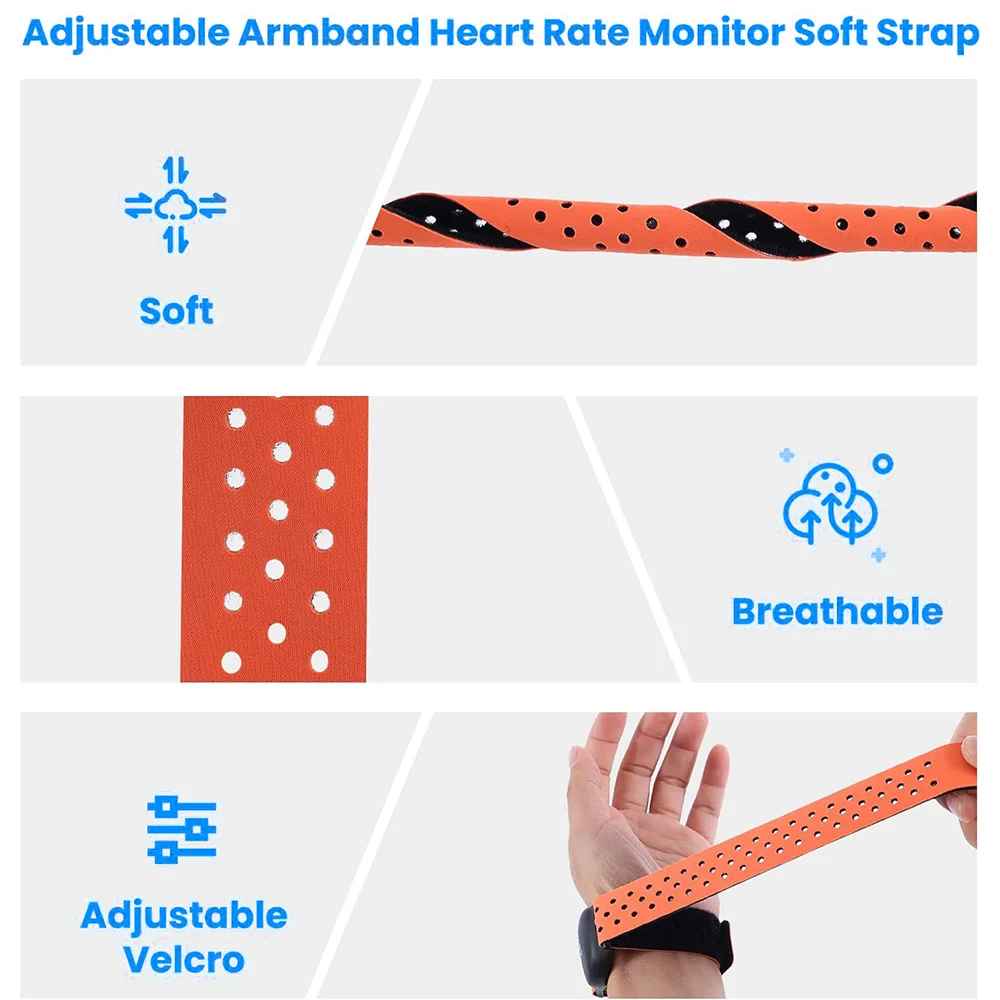 JieHuan super factory custom eco-friendly hook and loop strap with logo chest strap heart rate strap for Heart rate monitor