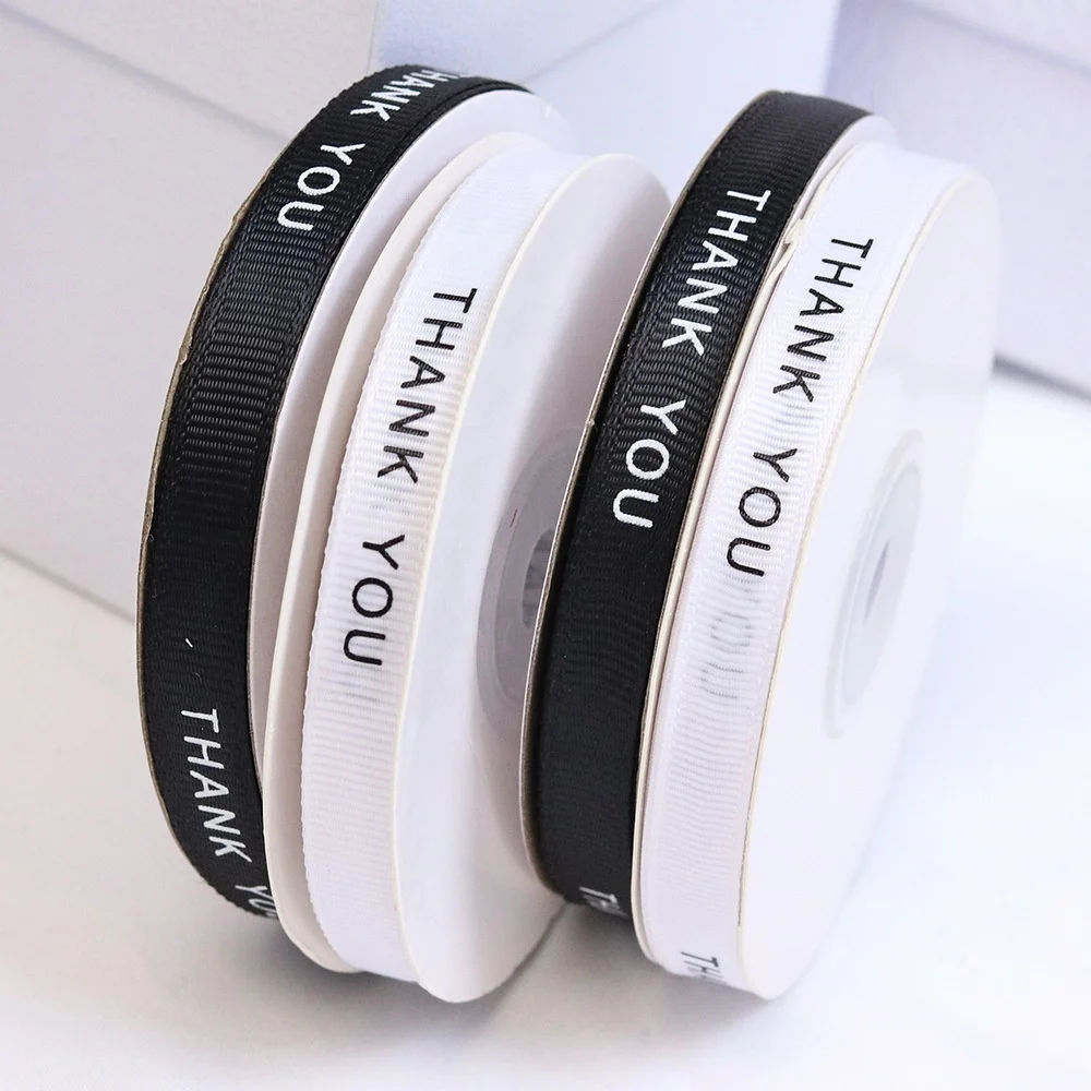 Wholesale Gross Grain Ribbon High Quality 116 Colors Custom Thermal Transfer Printing Logo Characters For Ribbon Grosgrain