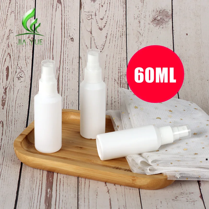 30ml atomizer spray bottle 60 ml 2 ounce 100 ml white plastic HDPE bottle with pump sprayer