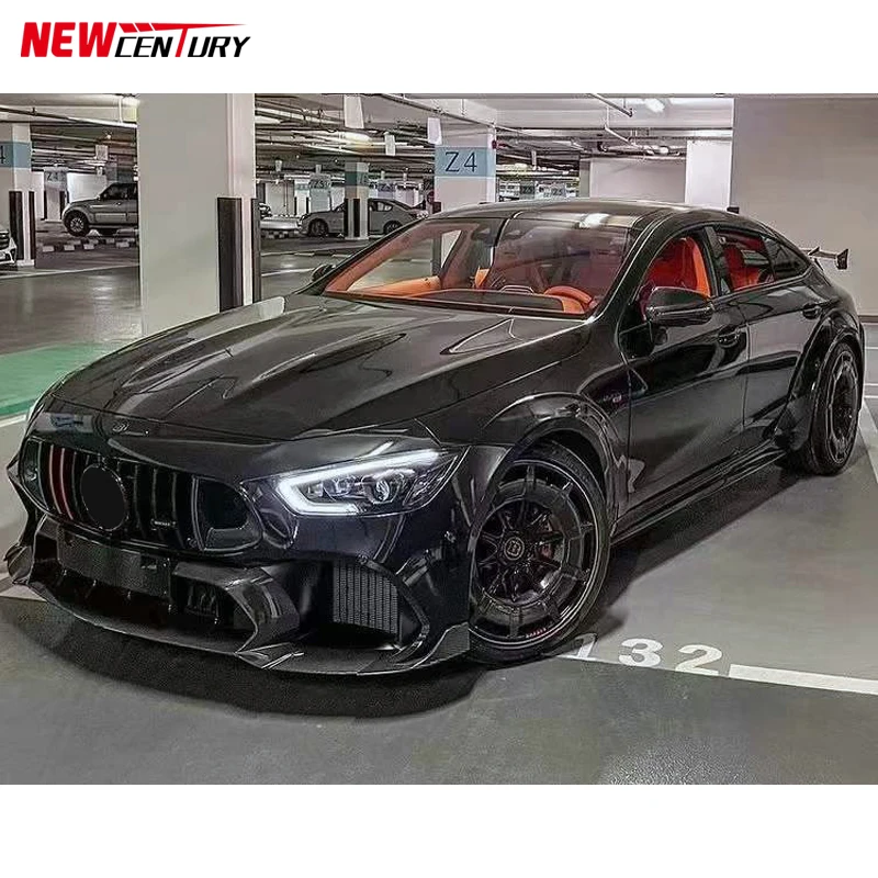 carbon fiber body kit for babos The front bumper skirt and rear spoiler tail are used for Mercedes Benz AMG GT four doo