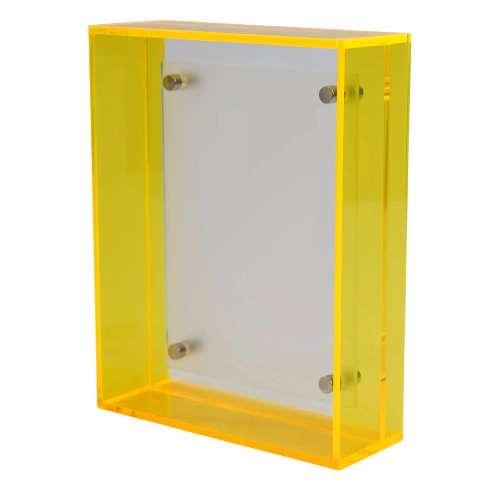 Custom various Sizes Home Decoration clear acrylic blocks Double-Sided Frame Acrylic Magnetic Photo Frames Display Stand