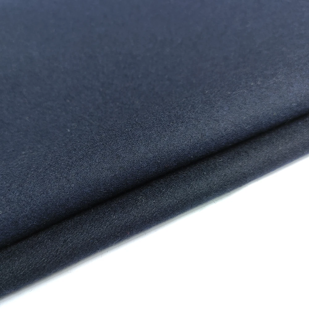 50% wool 50%oth 620-650g/m single sided Melton wool fabric