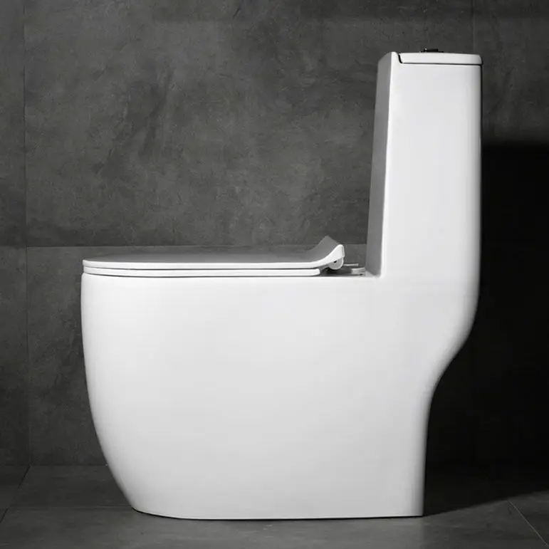 Modern hotel siphonic bathroom wc toilet commode floor mounted closestool siphonic bathroom ceramic one piece toilet