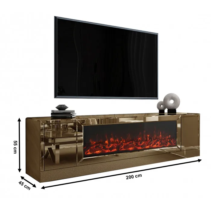 wall wood  TV cabinet with Fireplace TV Stand Living Room Storage  TV shelf