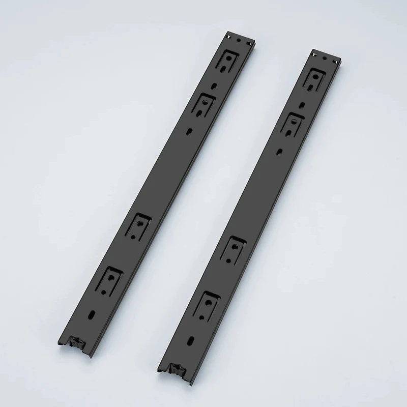 Custom 35mm Heavy Duty Full Extension Soft Close Ball Bearing Drawer Three Section Slides Suitable for Furniture Hardware