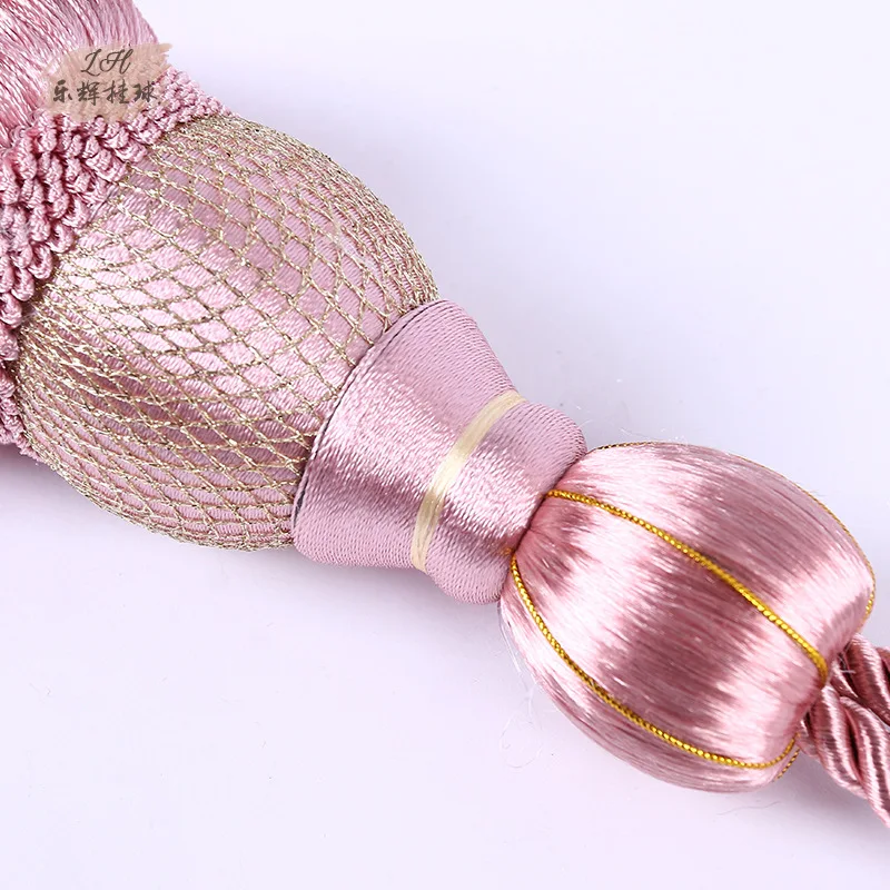 Home Decor Luxury Curtain Accessories Macrame Curtain Tassel Tiebacks Decorative With Hanging Ball