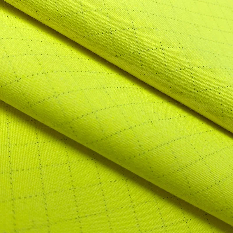 60% Modacrylic 38% Cotton 2% Antistatic Ripstop Woven Fabric Modacrylic Fire retardant fabric
