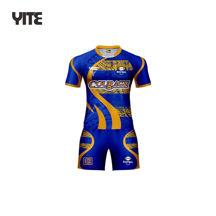 Wholesale Breathable Rugby Shirt for Men Dry Quick Sublimated Rugby Shirts 100%polyester High Quality Custom Rugby Shirt