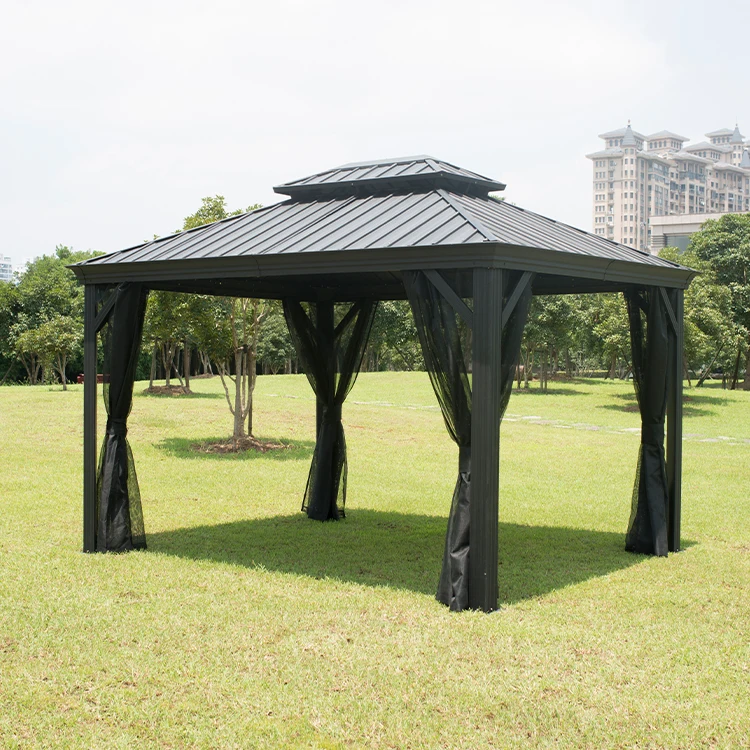 Семейный навес, Пляжная палатка, алюминиевый индивидуальный жесткий павильон, беседка, металлическая беседка для патио, уличный сад