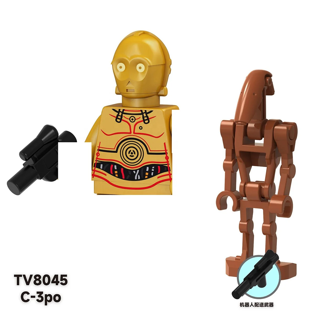 TV6106 Space War Mini Brick Ahsoka Temple Guard Luke Skywalker C-3po Driver Battle Droid Clone Trooper Building Blocks Kids Toys