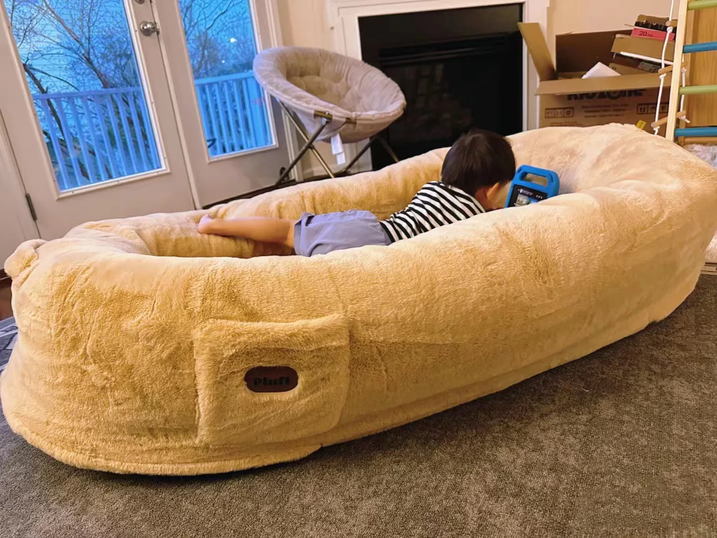 Corduroy Fabric Multi-function Beanbag pet lazy dog  Sofa Chair Bed Large nordic style Bean Bag