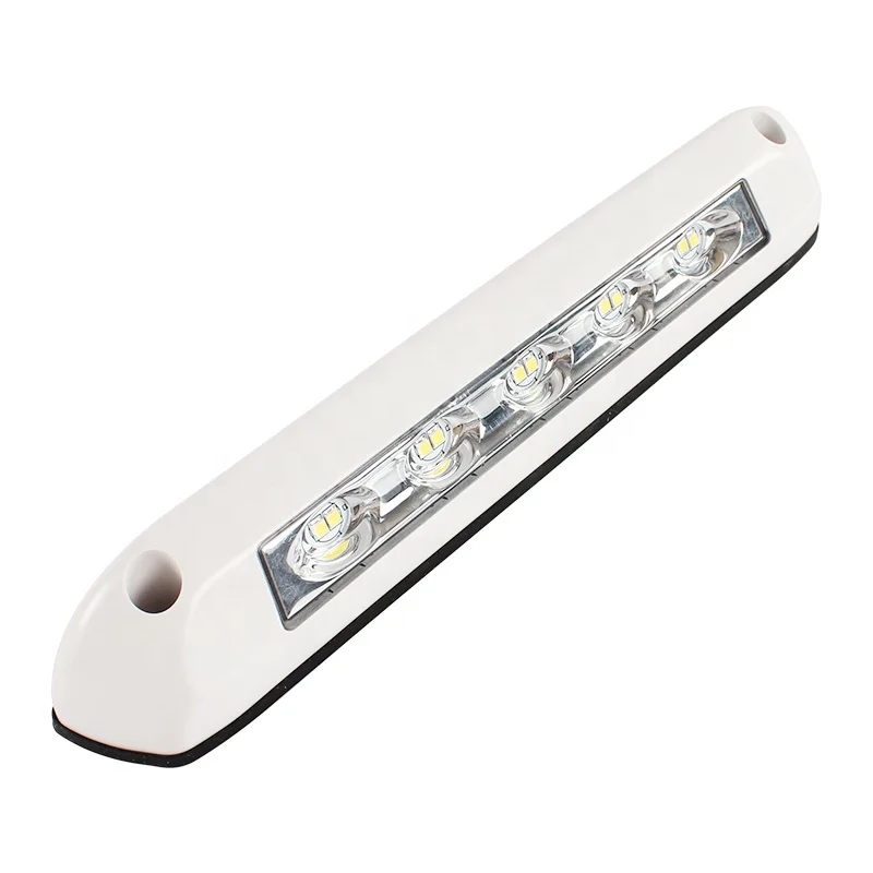 HEYRV High Quality Caravan Parts Anti-aging 12V24V 8W Porch Light Waterproof White and Black Caravan Awning Porch light