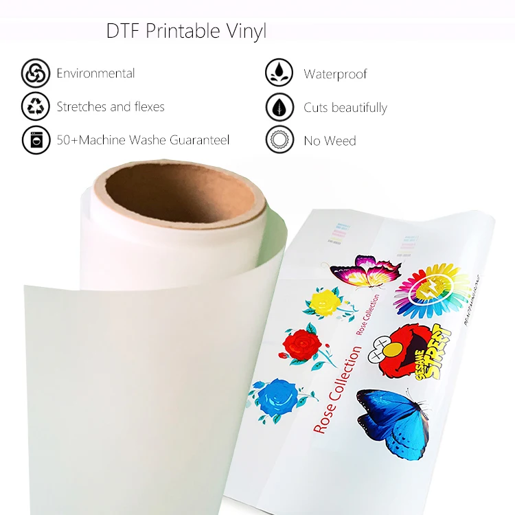 Manufacturers Double Matte Matt Hot Peel Printing 100 Micro 13x19 33 cm 43cm A4 A3 Plus Transfer Paper Roll Pet Film Dtf 60 cm