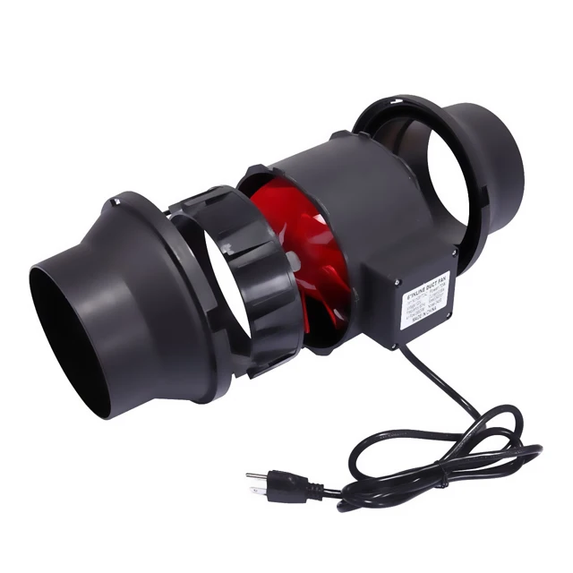 FENGDA ETL CE Certificate 8 inch AC in line duct fan grow  with variable speed controller for exhausting