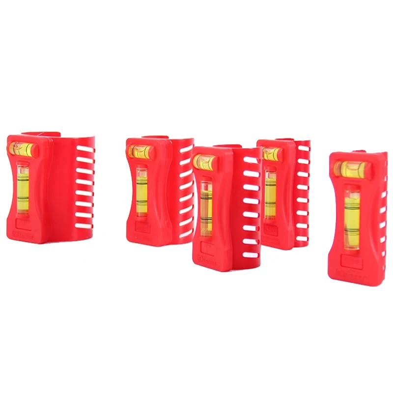 pipe Pillar level ruler small mini Measurement column level ruler red Cylinder vertical spirit level Measuring tools