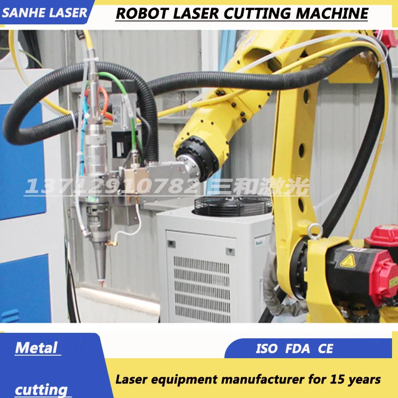 hot sale factory 3D robot fiber laser cutting machine for metal iron steel sheet and pipe  laser cutting equipment
