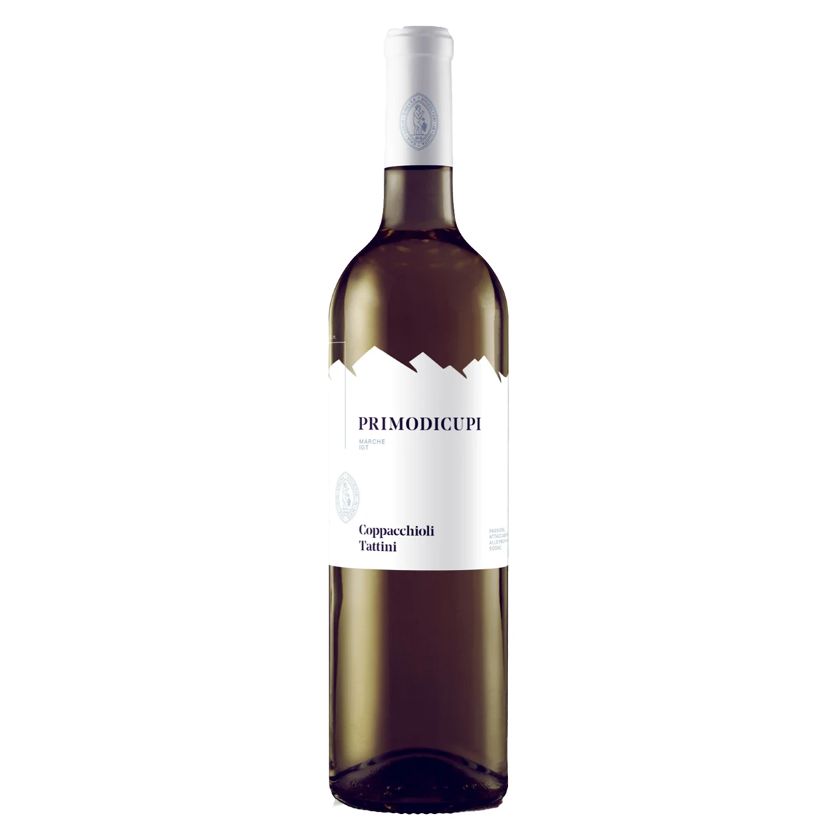 Organic White Wine Made In Italy Top Quality Bottle 0.75 L Coppacchioli Tattini