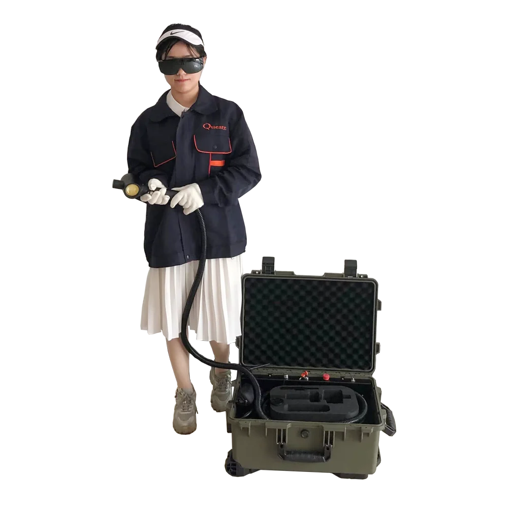 JPT 200 Вт портативная лазерная Чистящая машина с ЧПУ металлическая древесина ржавчина удаление масляной стали новое волокно